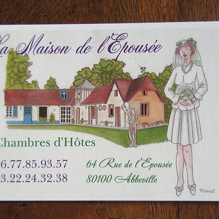 אבוויל La Maison De L'Epousee B&B מראה חיצוני תמונה