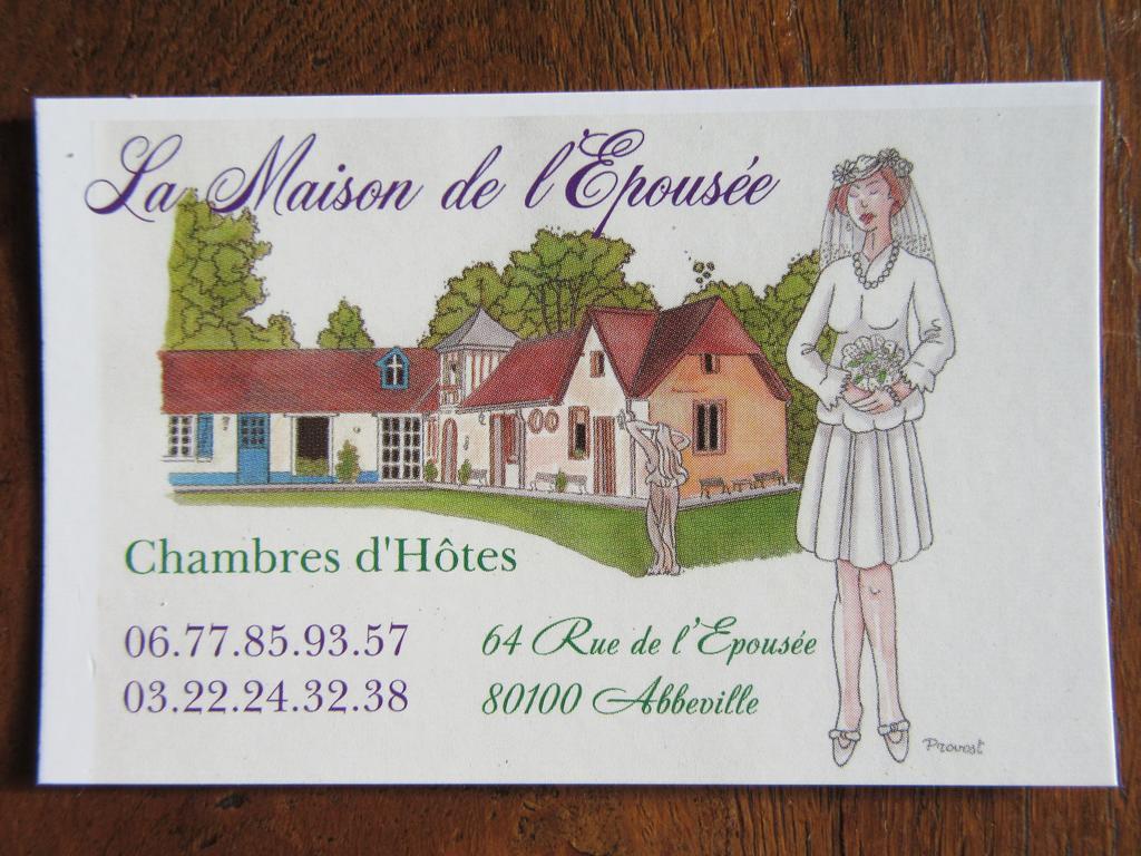 אבוויל La Maison De L'Epousee B&B מראה חיצוני תמונה